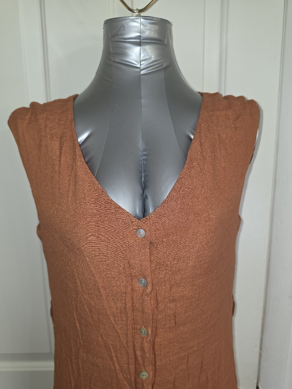 Nanette Lepore Burnt Orange Button-Down dress